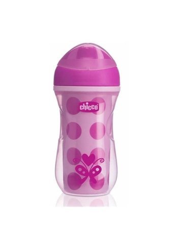 Chicco Pipetli Akıtmaz Kulpsuz 14+ Ay 266 ml Alıştırma Bardağı Pembe