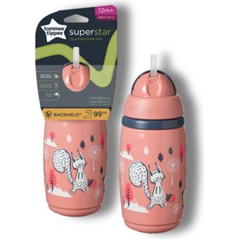 Tommee Tippee Pipetli Akıtmaz Kulpsuz 12+ Ay 266 ml Alıştırma Bardağı Pembe