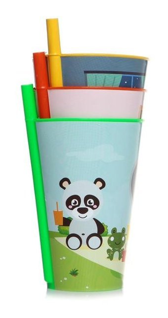 Baby Plus Pipetli Kulpsuz 400 ml Alıştırma Bardağı Sarı