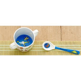 Tyrrell Katz Pipetli Kulplu 12+ Ay Alıştırma Bardağı Mavi