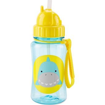 Skip Hop Pipetli Akıtmaz Kulpsuz 350 ml Alıştırma Bardağı Mavi