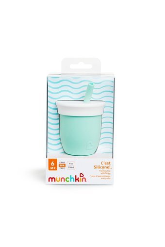 Munchkin Pipetli Akıtmaz Kulpsuz 6+ Ay 118 ml Alıştırma Bardağı Yeşil