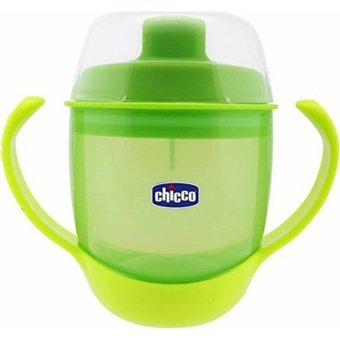 Chicco Akıtmaz Kulplu 12+ Ay 180 ml Alıştırma Bardağı Yeşil