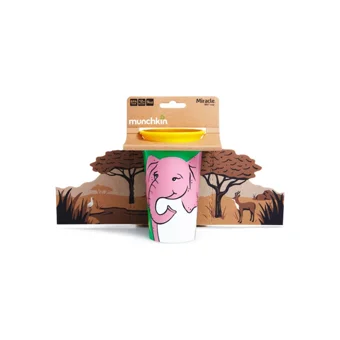 Munchkin Wildlove Akıtmaz Kulpsuz 12+ Ay 266 ml Alıştırma Bardağı Yeşil