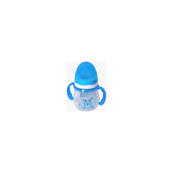 Baby Time Pipetli Akıtmaz Kulplu 250 ml Alıştırma Bardağı Mavi