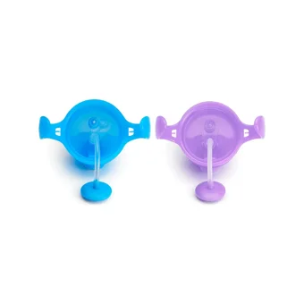 Munchkin Pipetli Akıtmaz Kulplu 6+ Ay 207 ml Alıştırma Bardağı Mavi-Mor