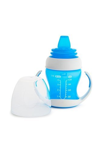 Munchkin Akıtmaz Kulplu 4+ Ay 118 ml Alıştırma Bardağı Mavi