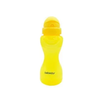 Bebedor 8504 Pipetli Akıtmaz Kulpsuz 6+ Ay 330 ml Alıştırma Bardağı Kırmızı-Sarı-Turuncu