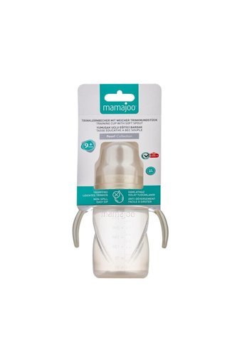 Mamajoo Akıtmaz Kulplu 6+ Ay 270 ml Alıştırma Bardağı Bej