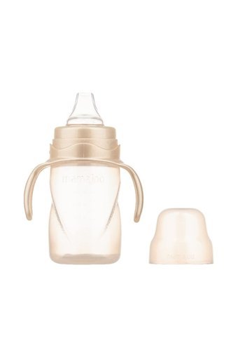 Mamajoo Akıtmaz Kulplu 6+ Ay 270 ml Alıştırma Bardağı Bej