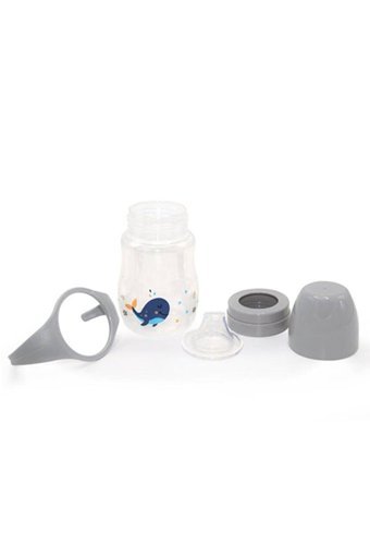 Babyjem Kulpsuz 6+ Ay 250 ml Alıştırma Bardağı Gri