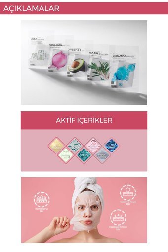 Tenzero Yaşlanma Karşıtı Nemlendirici Ve Dengeleyici Kolajen Şeffaf Pamuk Nemlendiricili Kağıt Yüz Maskesi 10x25 ml