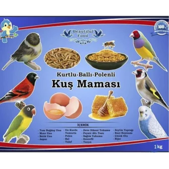 Beautiful Food Kabuklu Ballı Vitaminli Kuş Yemi 1 kg