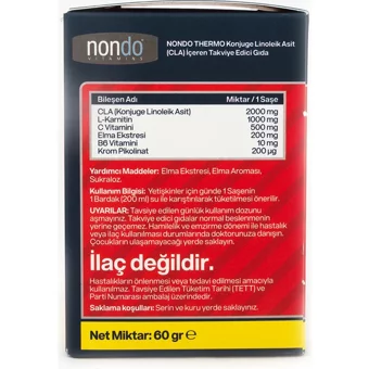 Nondo Thermo L-Karnitin 15 Şase 2 Adet