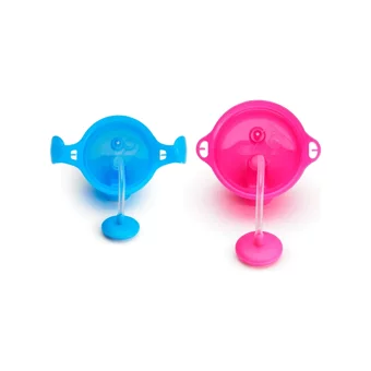 Munchkin Pipetli Akıtmaz Kulplu-Kulpsuz 6+ Ay 207 ml Alıştırma Bardağı Mavi-Pembe