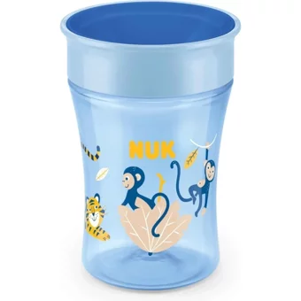 Nuk Pipetli Akıtmaz Kulpsuz 230 ml Alıştırma Bardağı