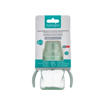 Mamajoo Akıtmaz Kulplu 6+ Ay 160 ml Alıştırma Bardağı Yeşil