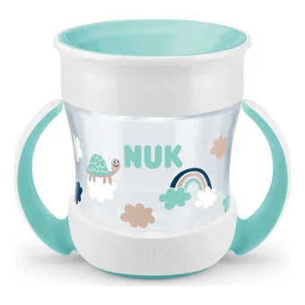 Nuk Akıtmaz Kulplu 6+ Ay 160 ml Alıştırma Bardağı Yeşil