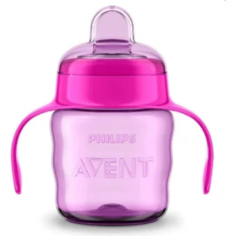 Philips Avent SCF551 Akıtmaz Kulplu 6+ Ay 200 ml Alıştırma Bardağı Pembe-Mavi