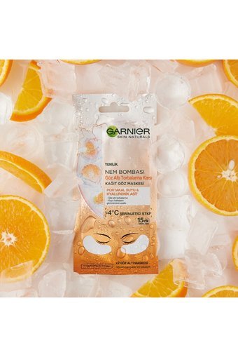 Garnier C Vitamini Parlaklık Verici Nemlendiricili Kağıt Yüz Maskesi 4 Adet