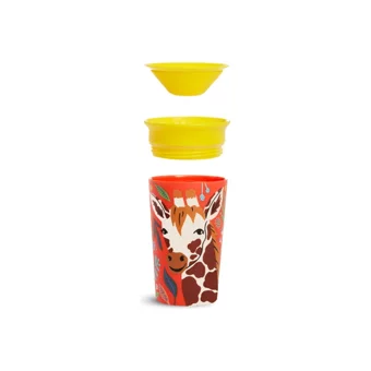 Munchkin Wildlove Akıtmaz Kulpsuz 12+ Ay 266 ml Alıştırma Bardağı Turuncu