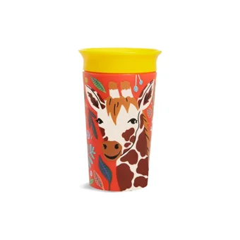 Munchkin Wildlove Akıtmaz Kulpsuz 12+ Ay 266 ml Alıştırma Bardağı Turuncu