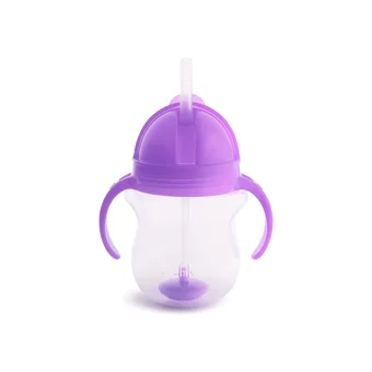 Munchkin Pipetli Akıtmaz Kulplu 6+ Ay 207 ml Alıştırma Bardağı Mor