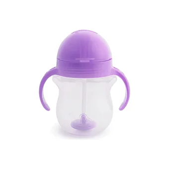 Munchkin Pipetli Akıtmaz Kulplu 6+ Ay 207 ml Alıştırma Bardağı Mor