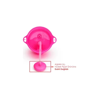 Munchkin Pipetli Akıtmaz Kulpsuz 12+ Ay 296 ml Alıştırma Bardağı Pembe