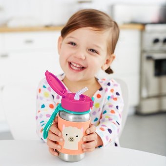 Skip Hop Pipetli Kulpsuz 12+ Ay 325 ml Alıştırma Bardağı Pembe