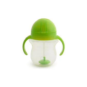 Munchkin Pipetli Akıtmaz Kulplu 6+ Ay 207 ml Alıştırma Bardağı Yeşil