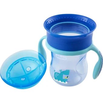 Chicco Kulplu 12+ Ay 200 ml Alıştırma Bardağı Mavi