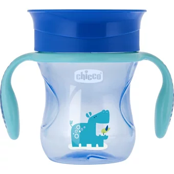Chicco Kulplu 12+ Ay 200 ml Alıştırma Bardağı Mavi
