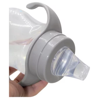 Baby Jem Akıtmaz Kulplu 6+ Ay 250 ml Alıştırma Bardağı Gri