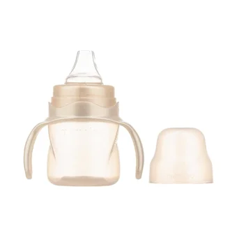 Mamajoo Akıtmaz Kulplu 6+ Ay 160 ml Alıştırma Bardağı Bej