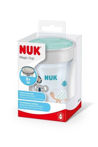 Nuk Pipetli Akıtmaz Kulpsuz 8+ Ay 230 ml Alıştırma Bardağı Mavi