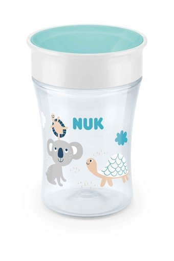 Nuk Pipetli Akıtmaz Kulpsuz 8+ Ay 230 ml Alıştırma Bardağı Mavi