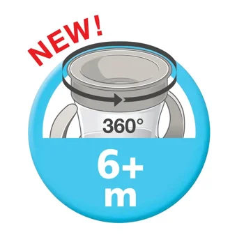 Nuk Akıtmaz Kulplu 160 ml Alıştırma Bardağı Turuncu