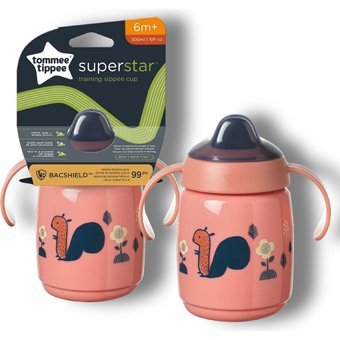 Tommee Tippee Kulplu 6+ Ay 300 ml Alıştırma Bardağı Pembe