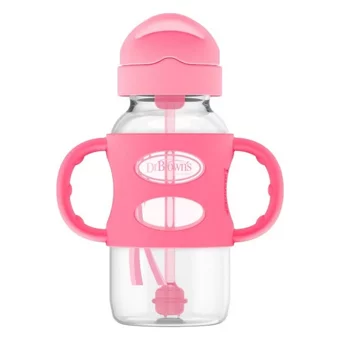 Dr.Browns Pipetli Akıtmaz Kulplu 6+ Ay 270 ml Alıştırma Bardağı Pembe