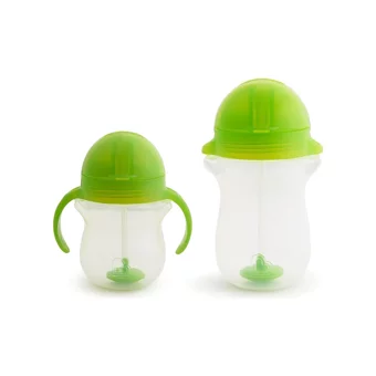 Munchkin Pipetli Akıtmaz Kulplu-Kulpsuz 6+ Ay 207 ml Alıştırma Bardağı Yeşil