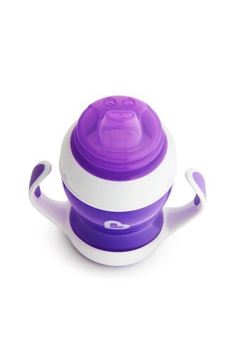 Munchkin Akıtmaz Kulplu 4+ Ay 118 ml Alıştırma Bardağı Mor