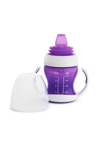 Munchkin Akıtmaz Kulplu 4+ Ay 118 ml Alıştırma Bardağı Mor