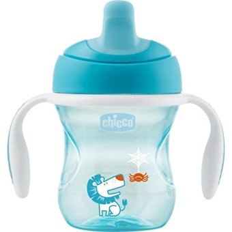 Chicco Akıtmaz Kulplu 6+ Ay 200 ml Alıştırma Bardağı Mavi