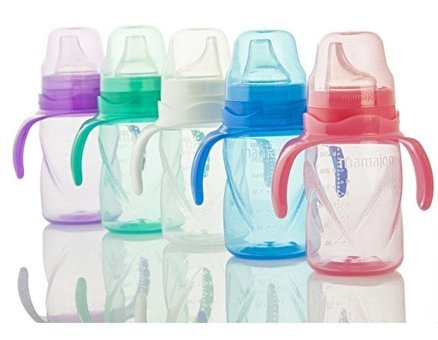 Mamajoo Akıtmaz Kulplu 9+ Ay 270 ml Alıştırma Bardağı Kırmızı