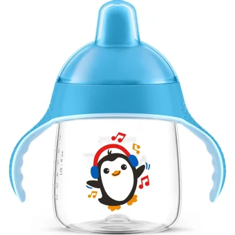 Philips Avent SCF753/05 Akıtmaz Kulplu 12+ Ay 260 ml Alıştırma Bardağı Mavi