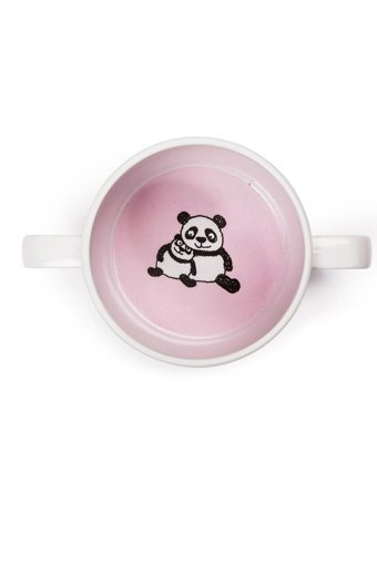 Tyrrell Katz pandas Kulplu Alıştırma Bardağı Beyaz