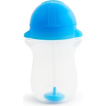 Munchkin Pipetli Akıtmaz Kulpsuz 12+ Ay 296 ml Alıştırma Bardağı Mavi-Mor