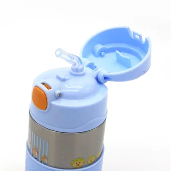 Oops Pipetli Akıtmaz Kulpsuz 400 ml Alıştırma Bardağı Mavi