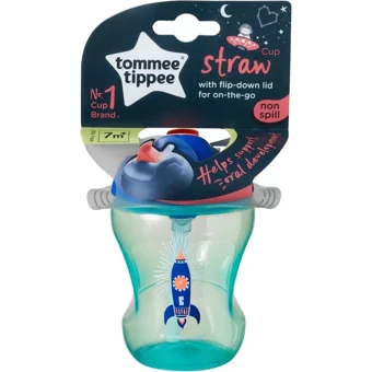 Tommee Tippee 44701557 Pipetli Akıtmaz Kulplu 6+ Ay 230 ml Alıştırma Bardağı Yeşil